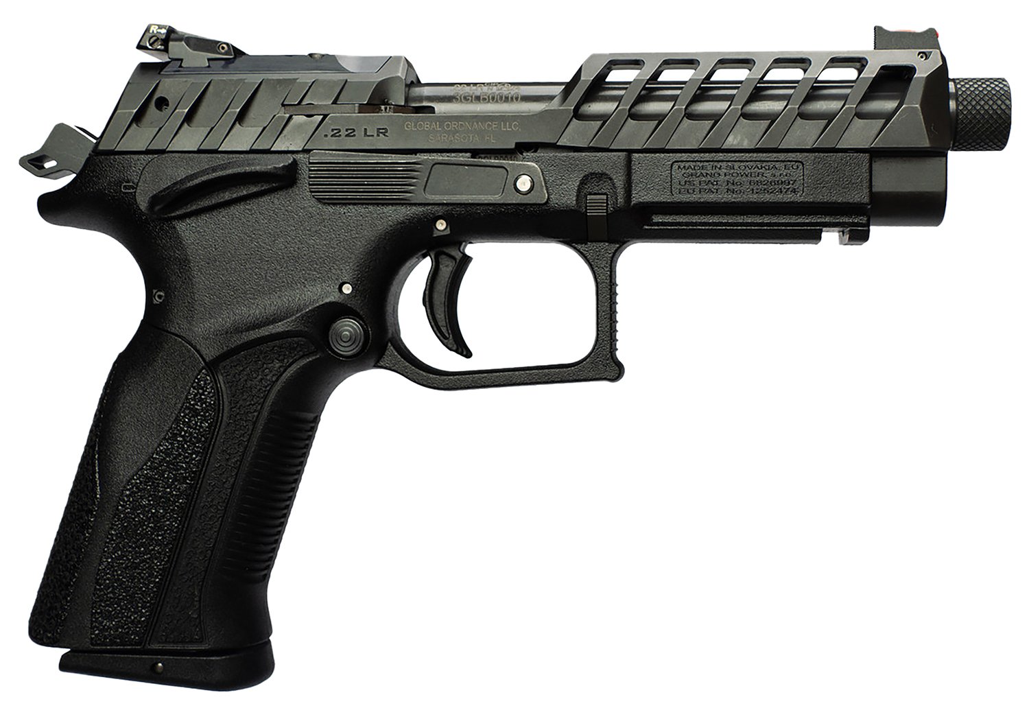 Buy Grand Power 8588005808682 K22 X-Trim Mk23 22 LR 10+1 4.25" Black Barrel, Black Optic Cut/Serrated Slide, Black Steel Frame w/Beavertail, Interchangeable Backstrap Grip online