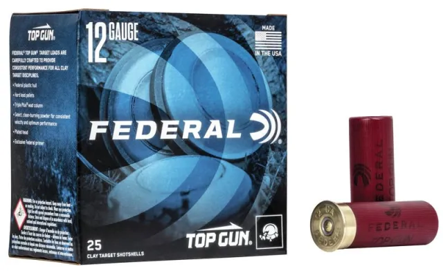 Federal Premium Top Gun 12 GA 1oz #8 1180 FPS 250 Round Case TG1218 - Federal Premium Ammunition - 12