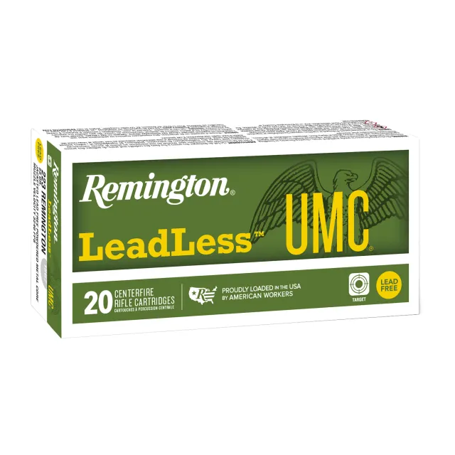 Remington R21420 UMC Leadless 223 Rem 55gr Ammo, 20/Box, 10/Case