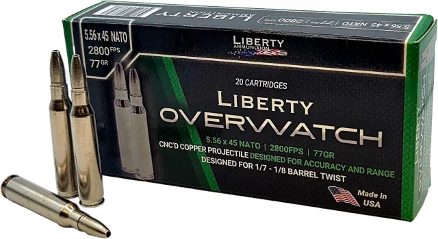 Liberty Ammunition LIB 5.56 77GR OVERWTCH HP 20RD 5.56 NATO .000 - Liberty Ammunition - 5.56 NATO