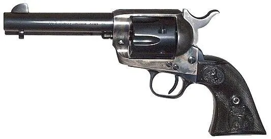 Colt P1840 Single Action Army Peacemaker 45 Colt (LC) 4.75" Blued Barrel, 6rd Capacity Cylinder, Case Hardened Frame & Black Grip