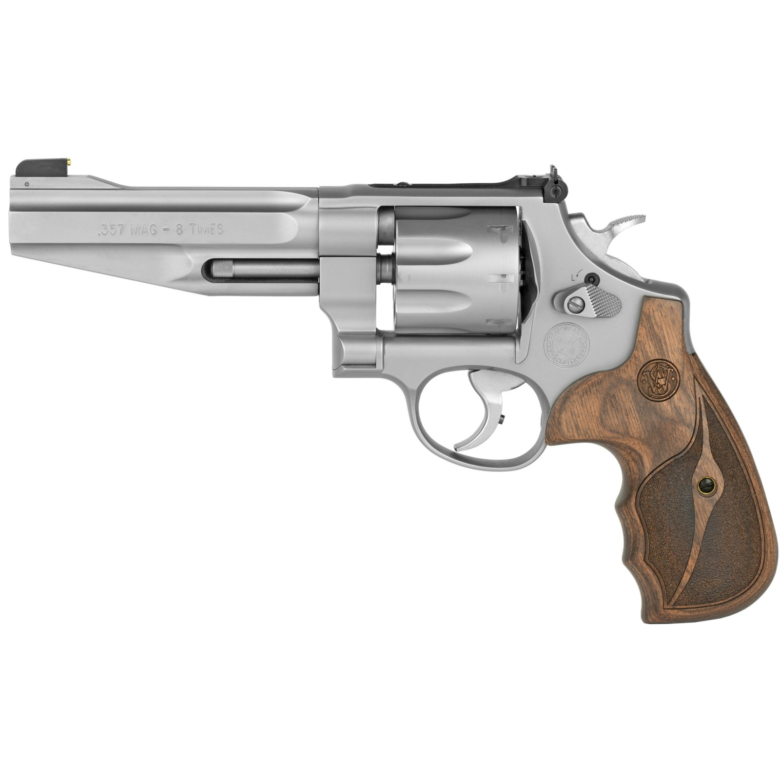 Revolver Smith & Wesson M627 357 Magnum 5" Barrel Stainless Steel Wood Grip