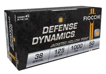 Fiocchi 38F .38 Special 125 Gr JHP Ammo 50 Rounds - Fiocchi - 38 Spl for sale at Smoke Wagon Firearms