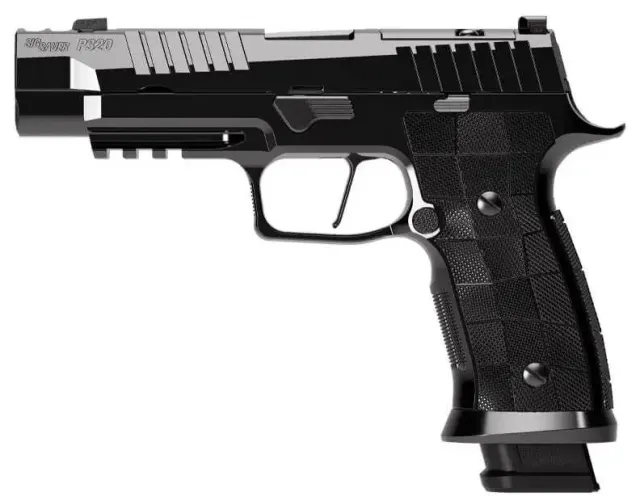 Buy Sig Sauer Reserve Collection P320-SXG Handgun 9mm Luger 21rd Magazines(3) 3.9 Compensated Barrel Hi-Polish DLC online