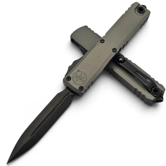Microtech Ultratech G3 ZBP 3.55 In D/E DLC Natural ALU Handle - MICROTECH