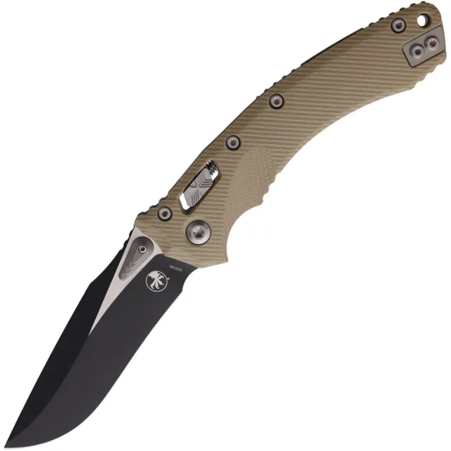 Microtech Amphibian 137RL-1FLGTTA 3.9 In SE Black Ram-Lok Tan G-10 - MICROTECH