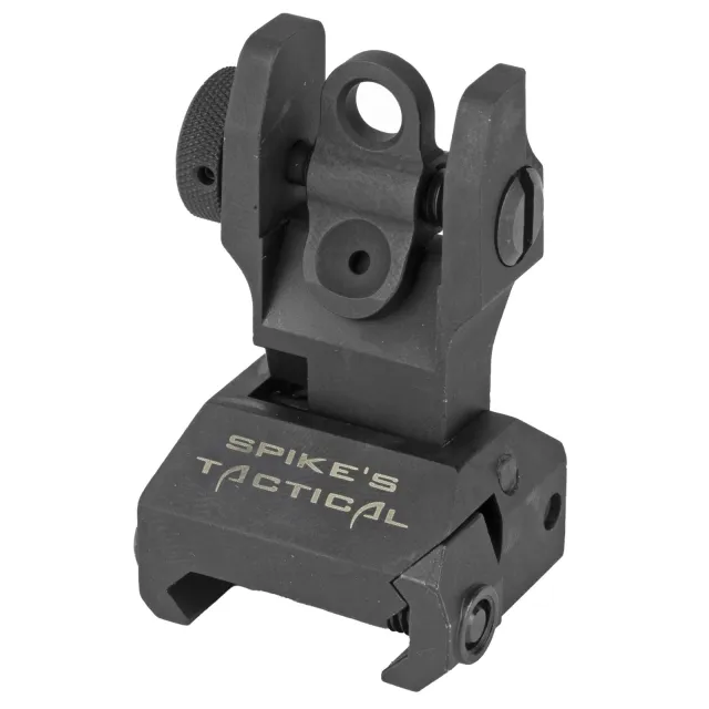 Spike's Tactical SAS85R1 Rear Folding Sight Dual Diopter Black - Spike's Tactical