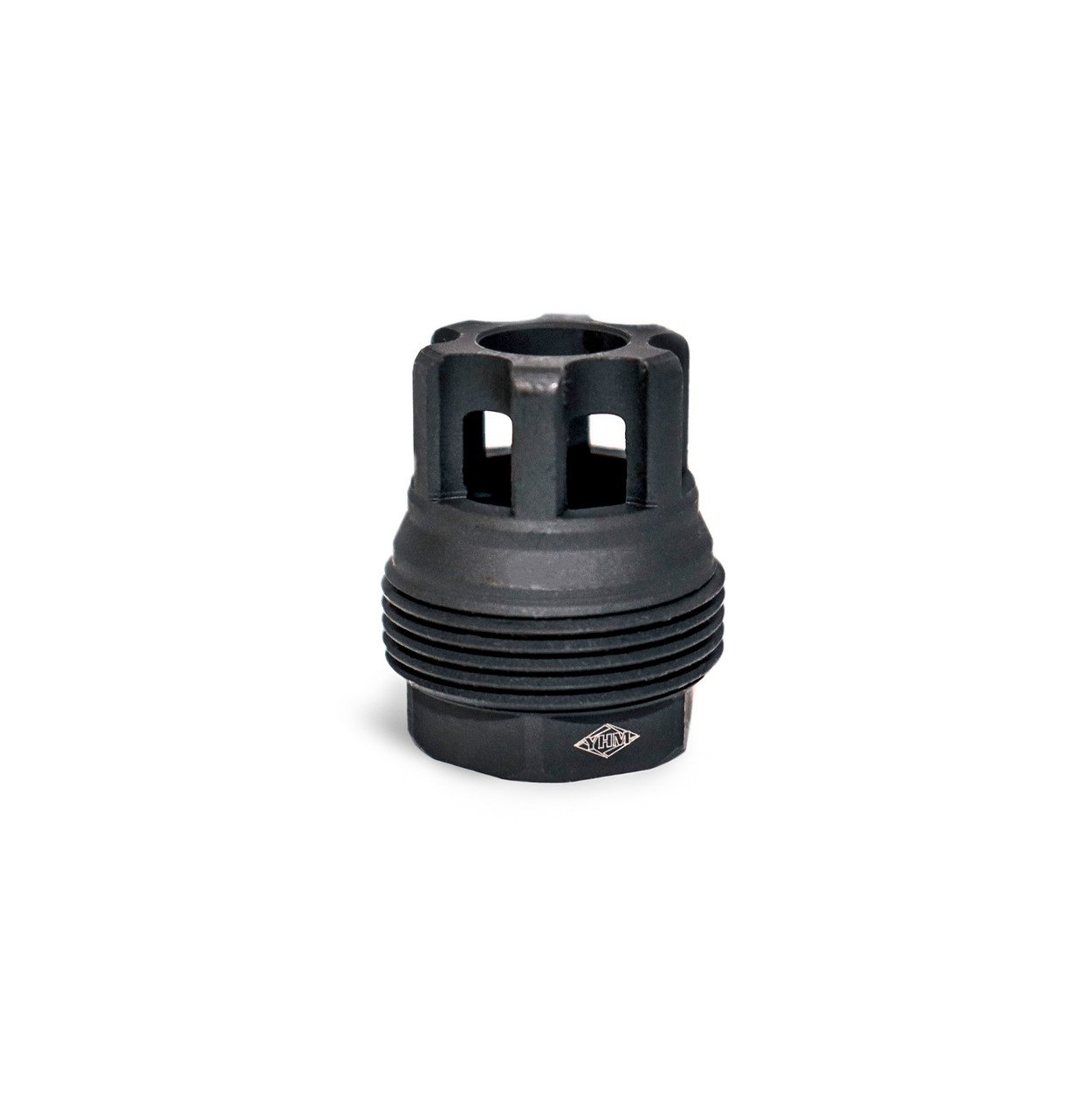 YHM sRx Mini Muzzle Brake 1/2-28 Black Phosphate Steel - Yankee Hill Machine Co. - 5.56 x 45mm