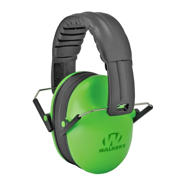 Walker's GWP-FKDM-LG Youth Folding Muff Green Foldable Ear Protection - Walker's