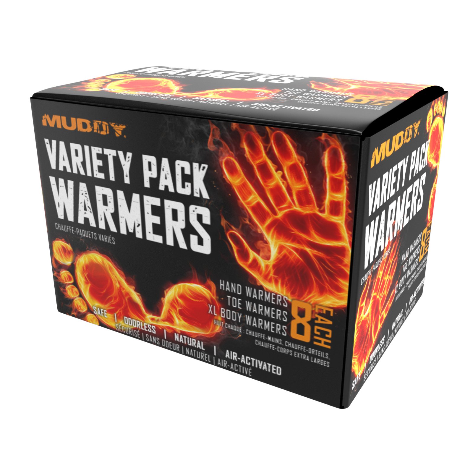 Muddy MUD-DWPACK Warmer Pack: Hand, Toe, XL Body, 24 ct, Long-Lasting - GSM Outdoors
