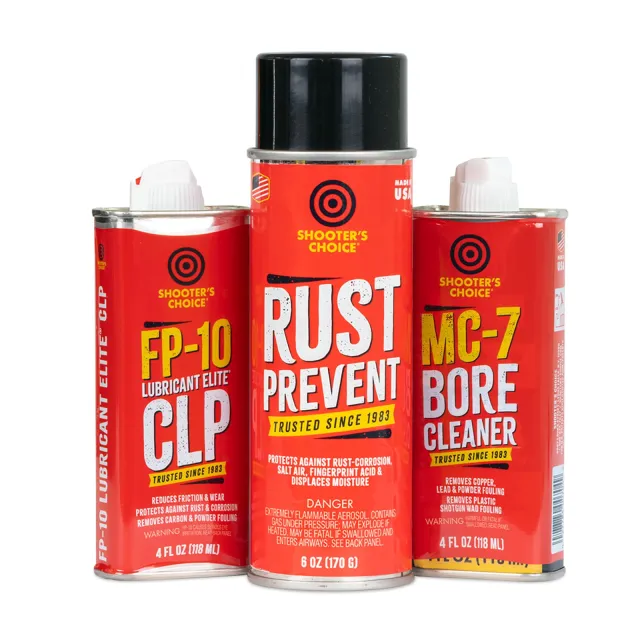 Shooter's Choice SHF-CLP01 Universal Gun Care Pack 2 oz Bore 4 oz Lube - Shooter's Choice - Multi