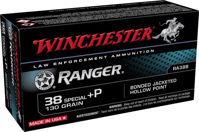 WINCHESTER RANGER 38SP+P 130GR BJHP