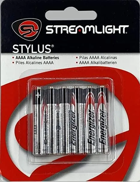 Streamlight AAAA Batteries for Stylus - 6/ct - Streamlight