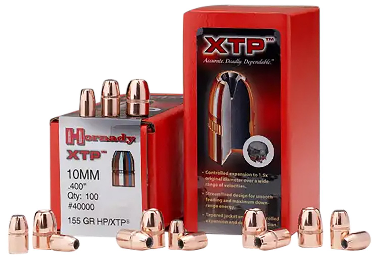 Hornady 35740 XTP Hunting 38 Cal .357 140 gr Hollow Point (HP) - Hornady Manufacturing Company - 38 Caliber