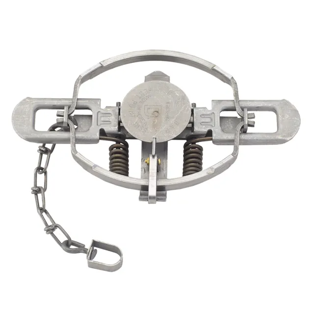 Duke Manufacturing Co. No. 3 Coil Spring Trap 6 In Jaw Spread Silver - Duke Manufacturing Co.