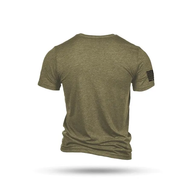 Nine Line Apparel Wiener Short Sleeve Shirt Olive Triblend L