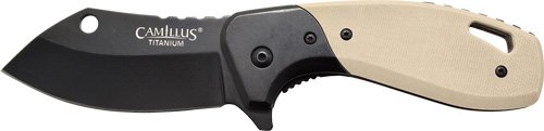 Camillus CAM-19602 Chonk 2.75" SS Blade G10 Handle Tan Knife - Camillus