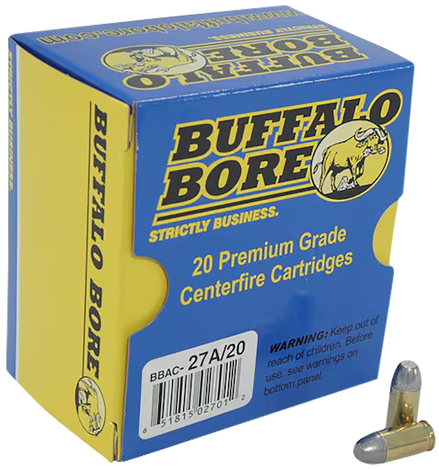 Buy Buffalo Bore 27A20 380ACP +P 100gr Hard Cast Flat Nose Ammo 20/Box online