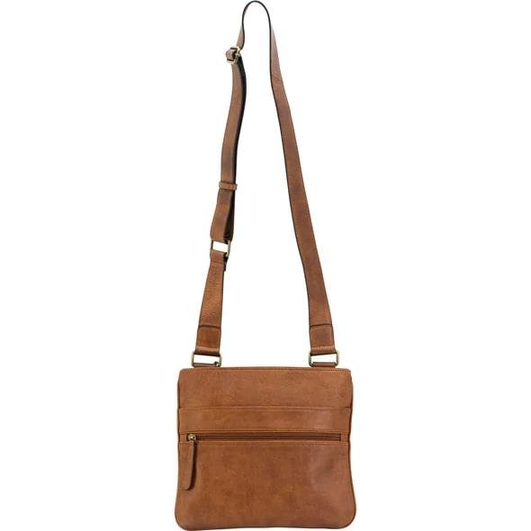 Cameleon 49162 Hephaestus Ares Crossbody Purse, Vegan Leather, Tan - Rugged Rare