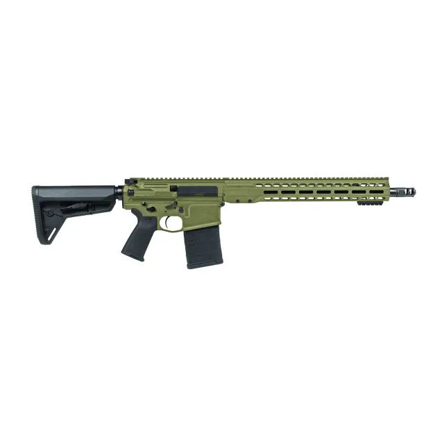 Barrett 19452 REC10 DMR 308 Win 20+1 16" Black Match Grade Threaded Barrel, Flat Dark Earth Cerakote Aluminum Receiver w/Picatinny Rail, M-LOK Handguard, Magpul MOE Black Polymer Stock & Grip, Ambidex