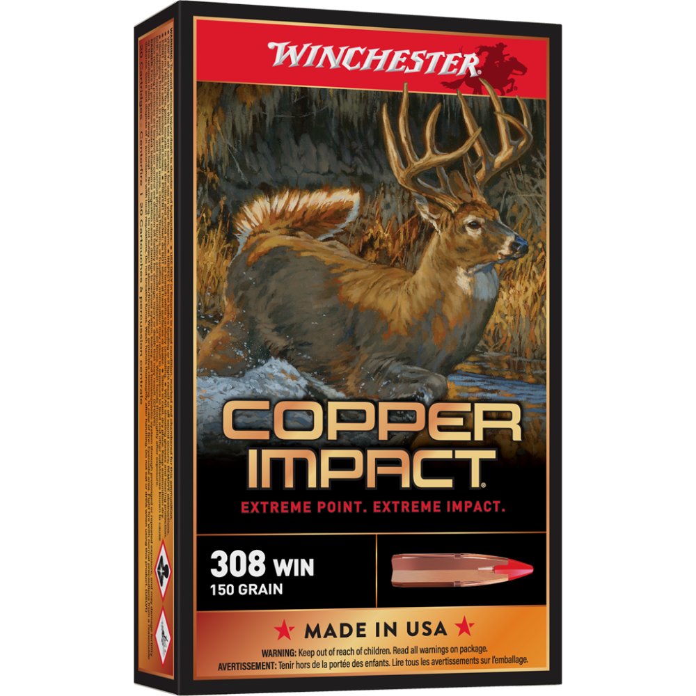 Winchester X308CLF 308 Winchester 150 Grain Copper Extreme Point 20 Rounds - Winchester - 308 Win