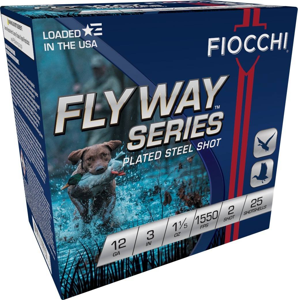 Fiocchi 123ST152 Flyway 12Ga 3" 1-1/5oz #2 Steel Shot 25/Box - Fiocchi - 12 Gauge