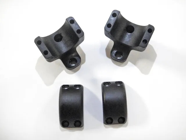 DNZ Game Reaper 2 BW1TM2 Scope Rings 1" Medium Black 6061T6 Aluminum