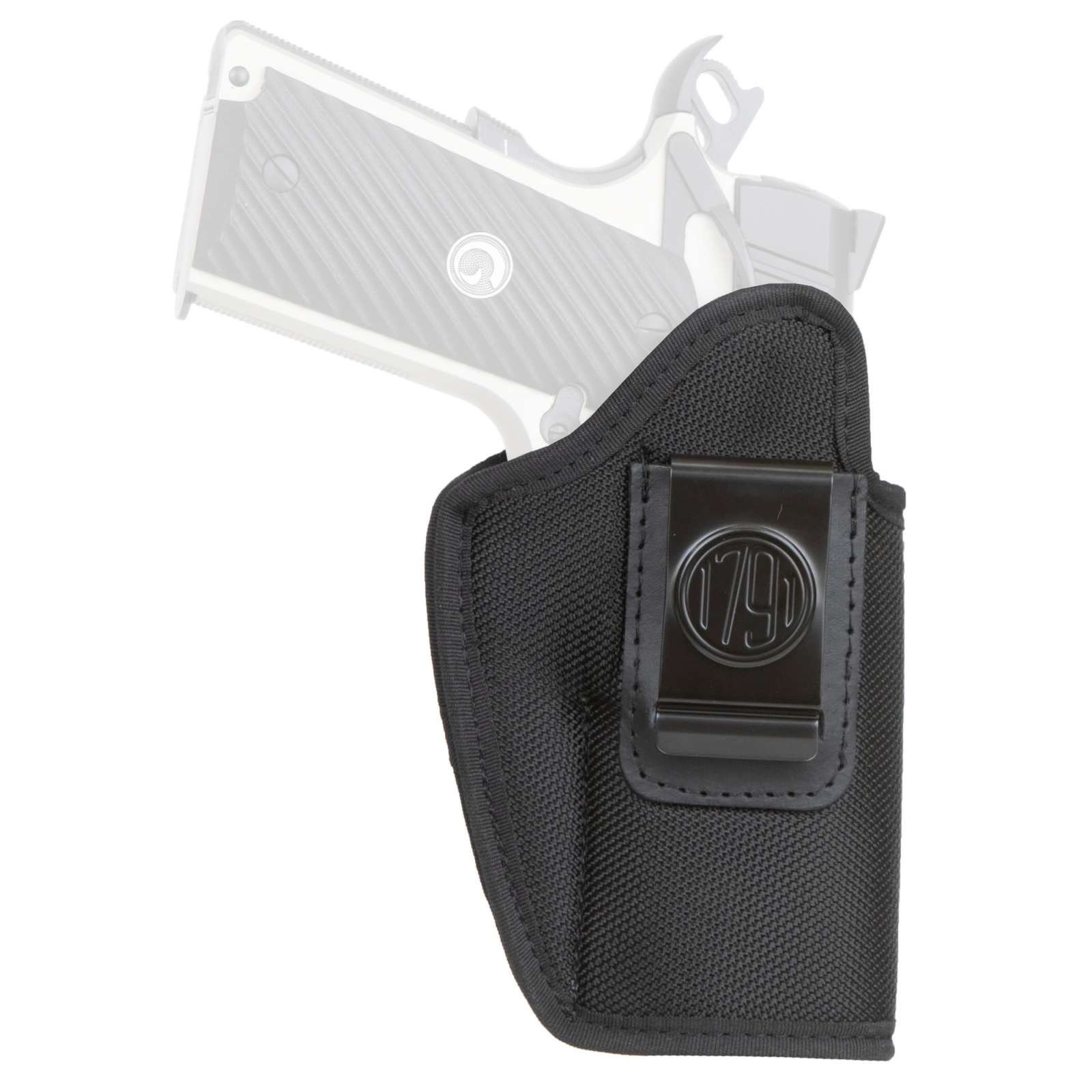1791 Gunleather PNIWB4BLKR Premium Nylon IWB Size 04 Black Ballistic... - 1791 Gunleather