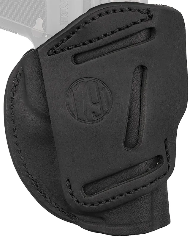 1791 Gunleather 4WH1SBLL 4-Way IWB/OWB 01 Stealth Black Leather Belt... - 1791 Gunleather for sale at Smoke Wagon Firearms
