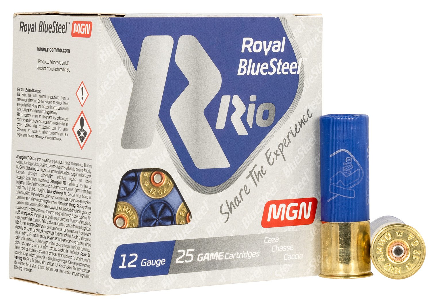 Rio RBSM402 Royal BlueSteel Magnum 12Ga 3" 1-3/8oz #2 Shot 25/Box - Rio Ammunition