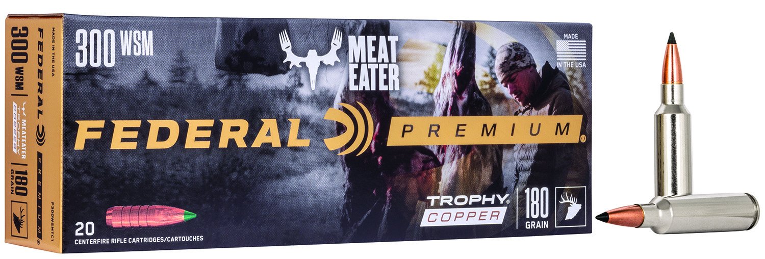 Federal Ammunition Vital-Shok 300 WSM 180GR Copper 20RD/BX - Federal Premium Ammunition - 300 WSM