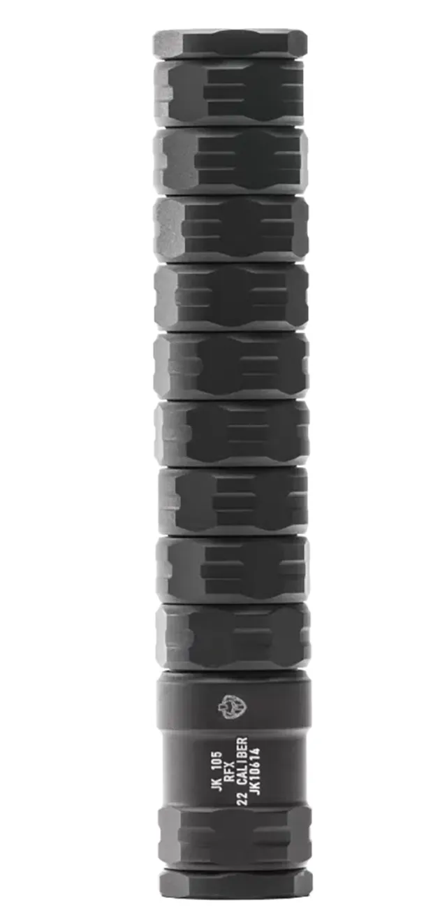 JK Armament RFX 22 Rimfire Suppressor 22 LR 1/2x28 Black