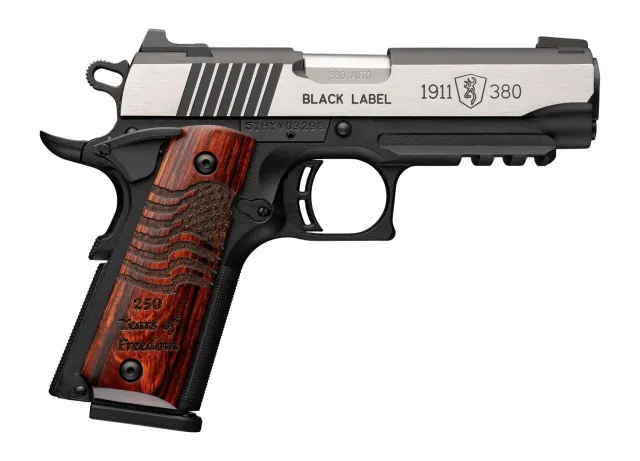 Browning 051125492 1911-380 Medallion Pro 250 380 ACP 3.63" Blackened Stainless Semi-Auto Pistol - Browning - 380 ACP