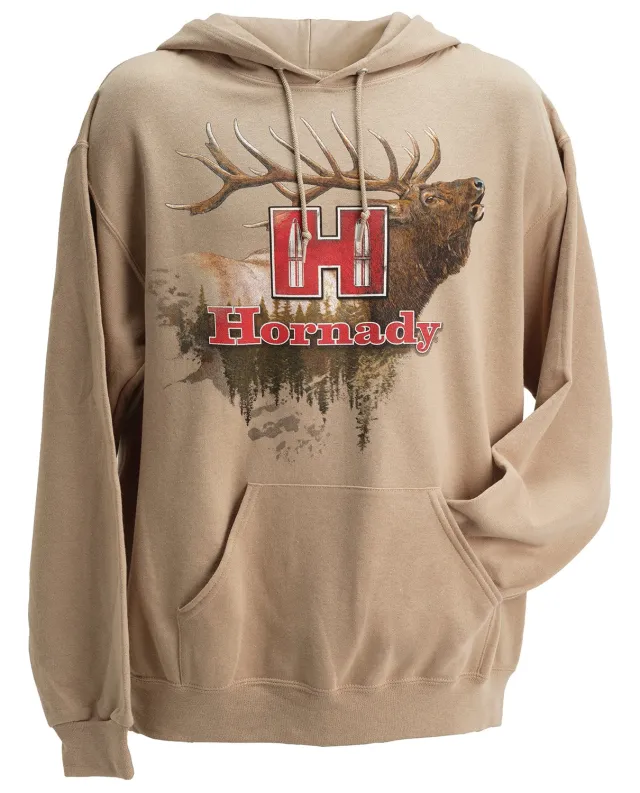 Hornady 99612M Elk Medium Tan/Khaki Hoodie - Hornady