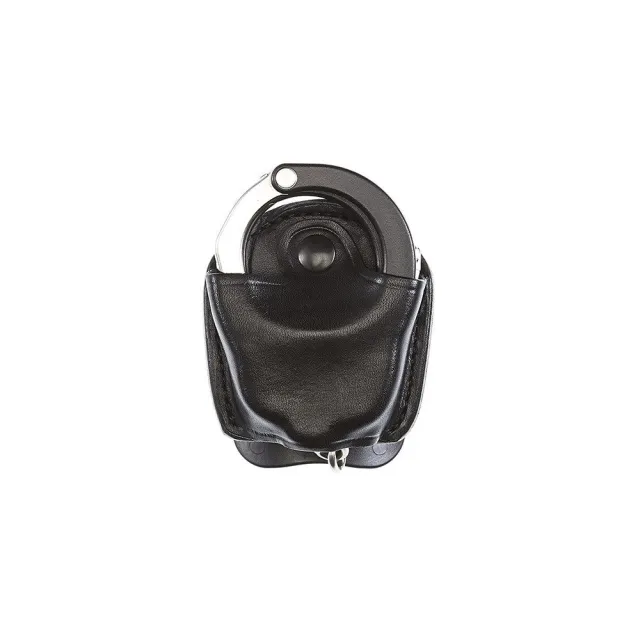 Aker Leather D.M.S. Handcuff Case ASP Plain-Top Black Leather