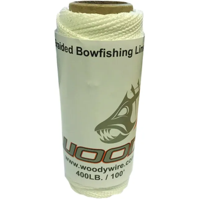 Woody Wire WW400-100 Bowfishing Braided Line 400 lb 100 ft - Woody Wire