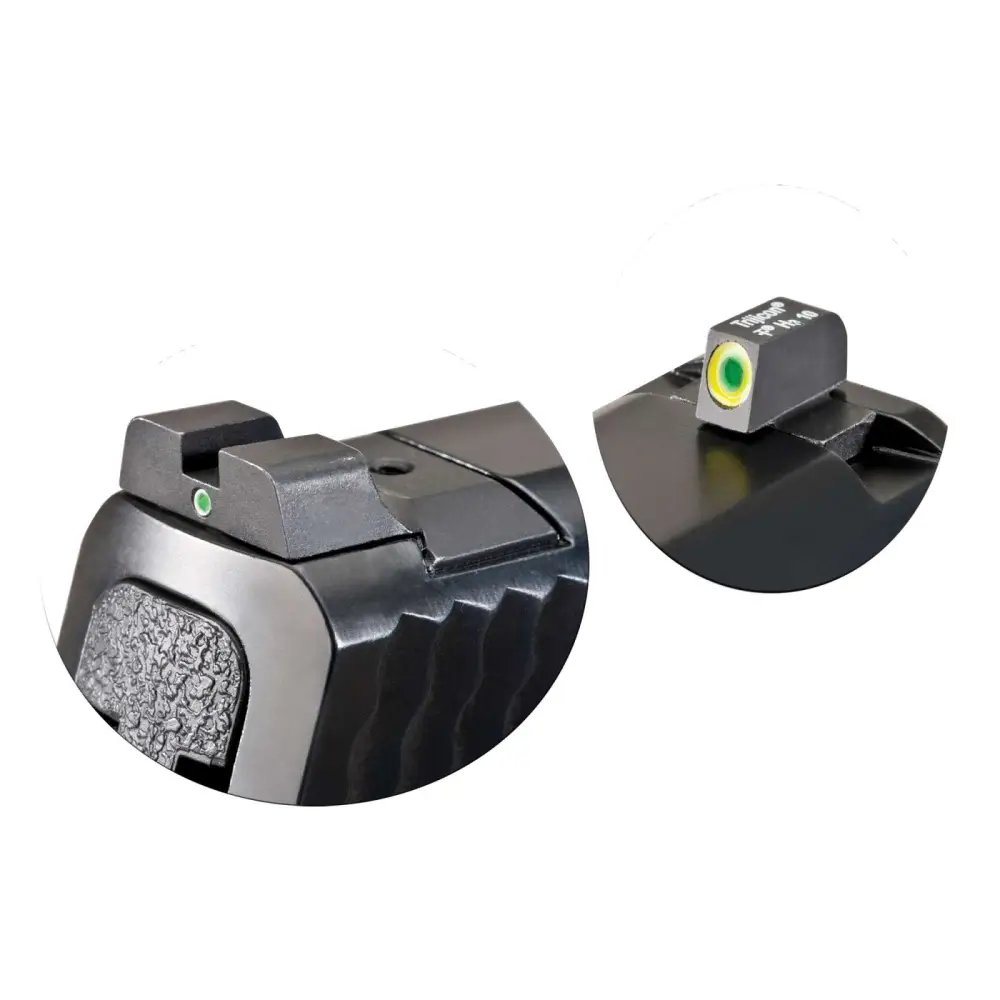 AmeriGlo SW301 i-Dot Sight Set for S&W M&P Green Tritium Front/Rear - AMER
