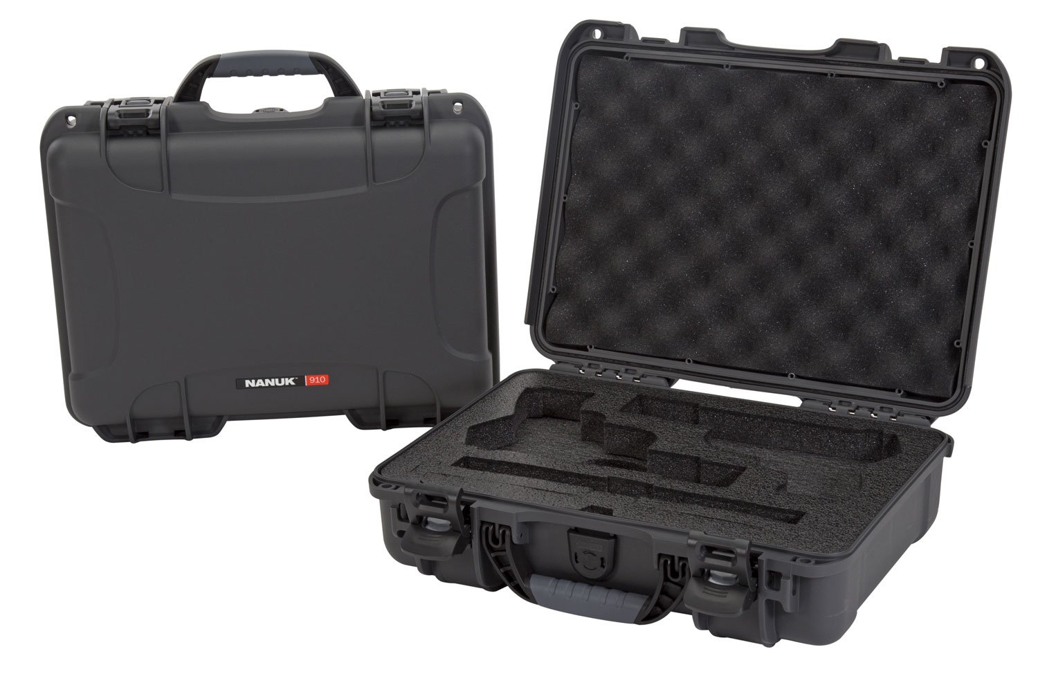 Buy Nanuk 910CLASG7 Pistol Case Graphite Polymer Waterproof Foam Padding online