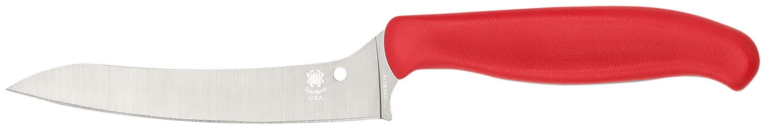 Spyderco K14PRD Z-Cut Pointed Tip Red 4.40 In - Spyderco
