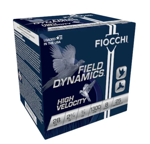 Fiocchi Field Dynamics 28 Gauge 2.75In High Velocity 28HV8 - Fiocchi - 28 Gauge for sale at Gun Club HQ