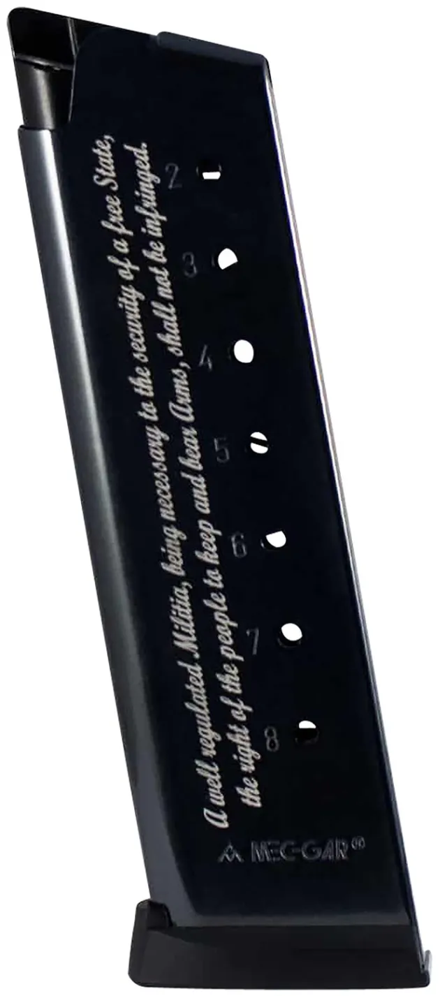 Mec-Gar MGCG45082A Standard 8rd 45 ACP Fits 1911 Government Blued w.2nd... - Mec-Gar USA - 8RD