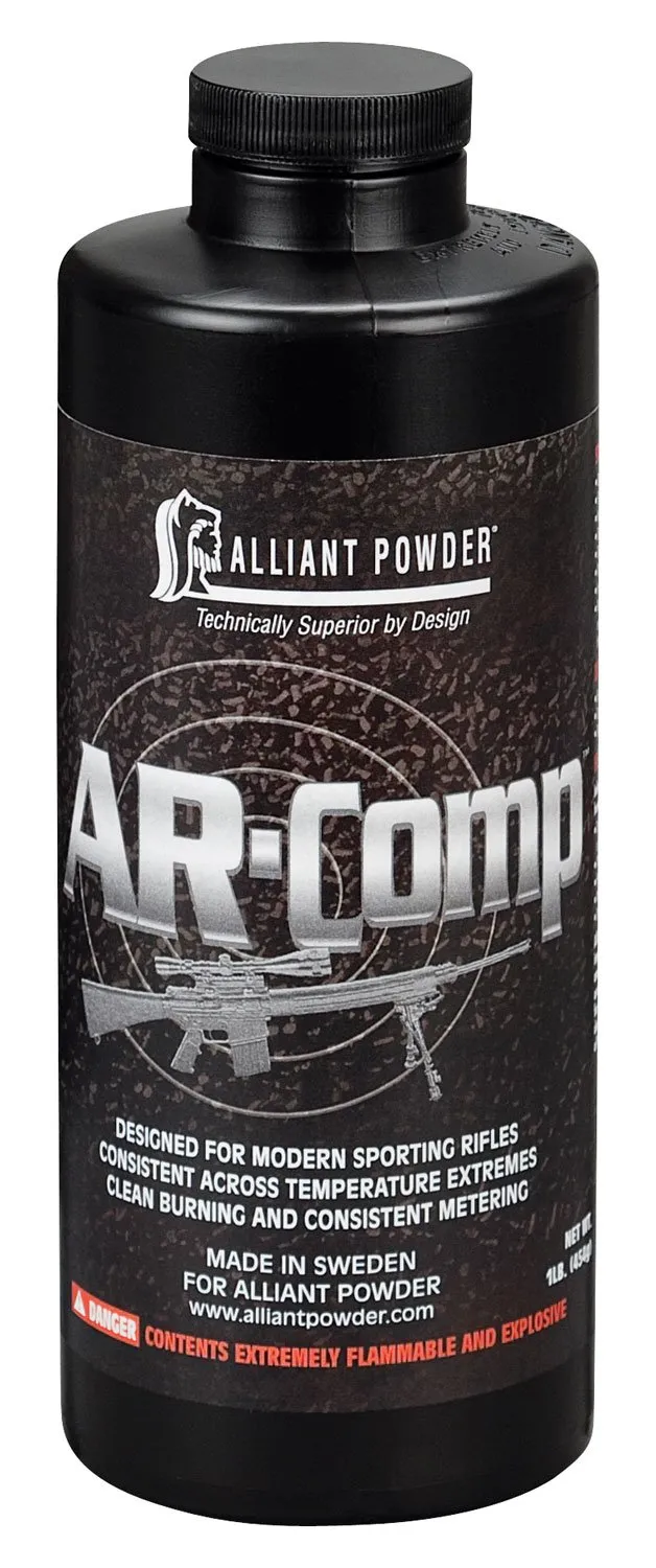 Alliant AR-Comp Powder 1lb | High Performance Ignition for AR-Style Rifles | Ideal for 223 & 308 Match Bullets