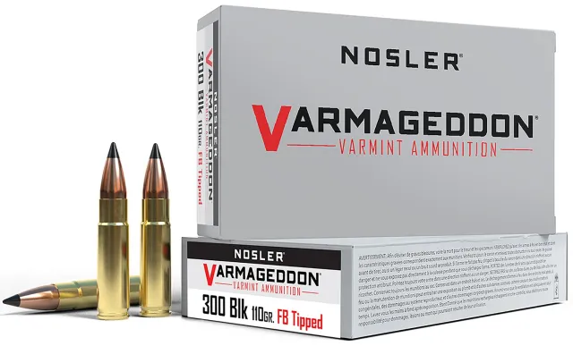 Buy Nosler 40127 300 AAC Blackout 110 Grain Brass 20 Rounds Varmageddon online