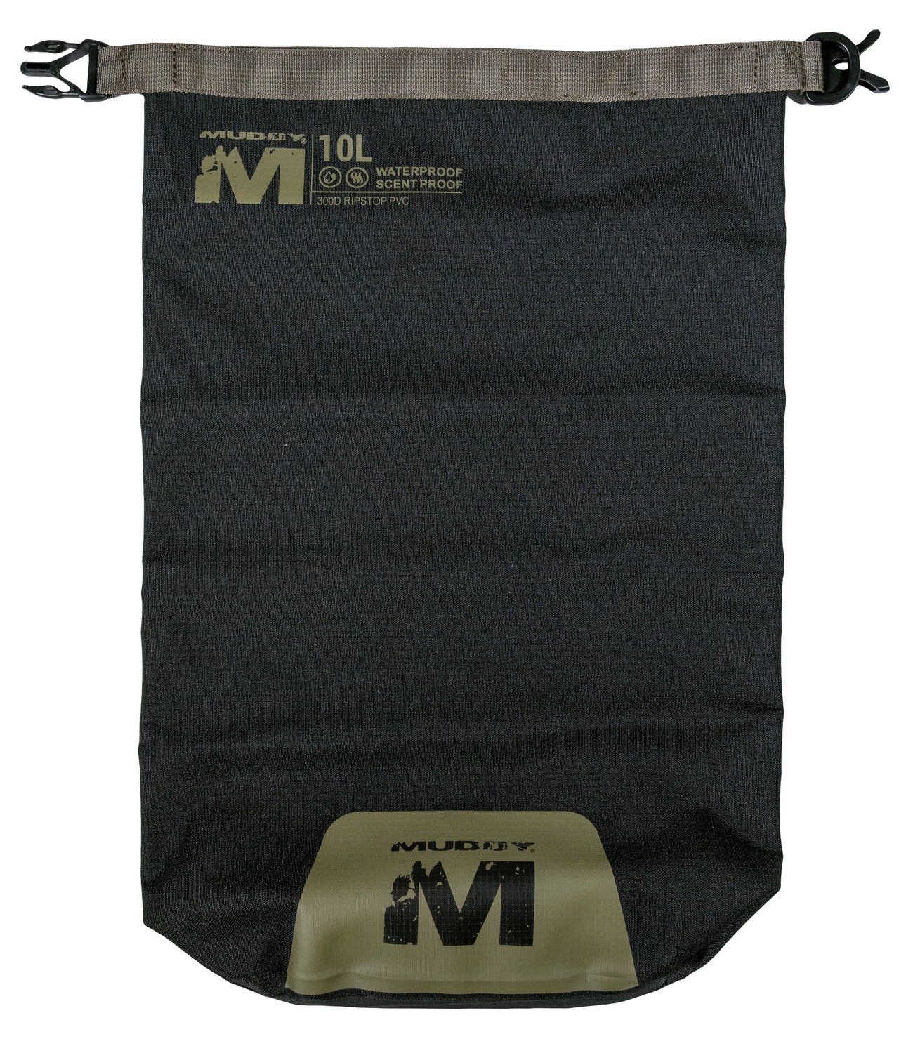 MUDDY MUDWDB10LBLK Waterproof 10L Black Dry Bag - MUDDY