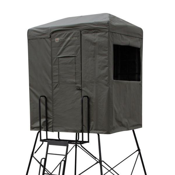 River's Edge LM550B Landmark 550 Shooting House, 6'x4.5', Steel Frame - Ardisam (River's Edge/ Barronett Blinds)