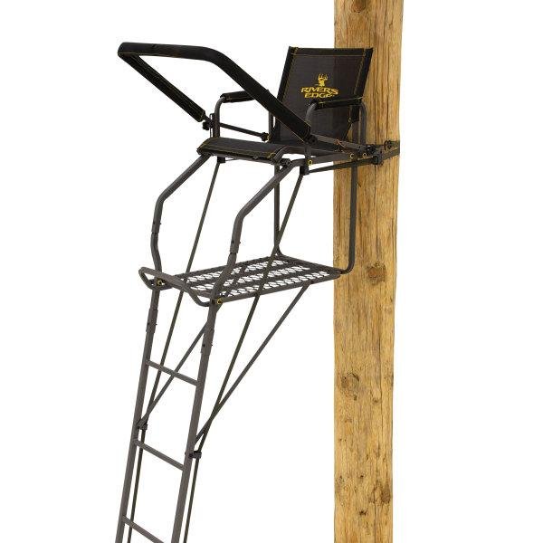 River's Edge RE670 Retreat LS Ladder Stand, TearTuff Seat, 27" Platform - Ardisam (River's Edge/ Barronett Blinds)