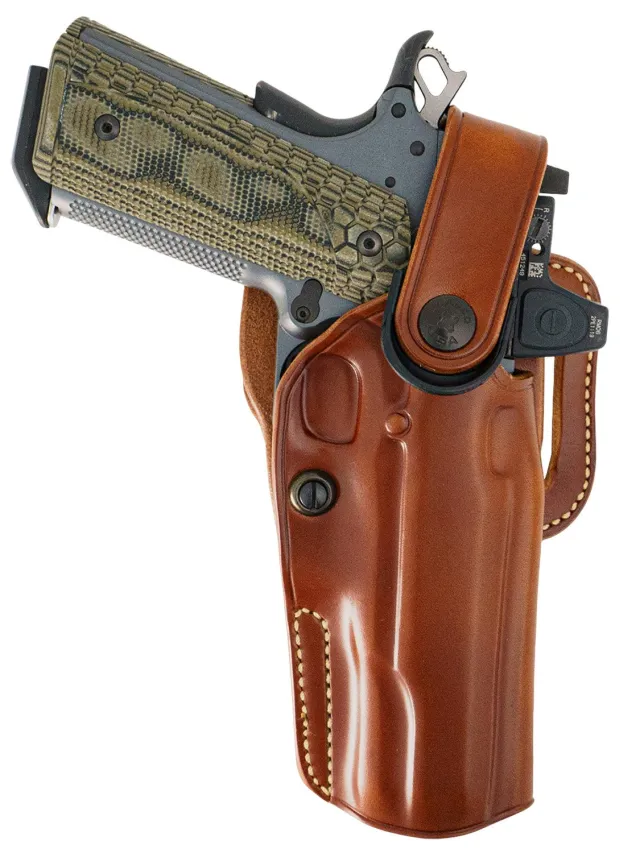 Buy Galco APO212R APO Strongside/Crossdraw OWB Tan Steerhide Fits Kimber 1911 5" Right Hand online
