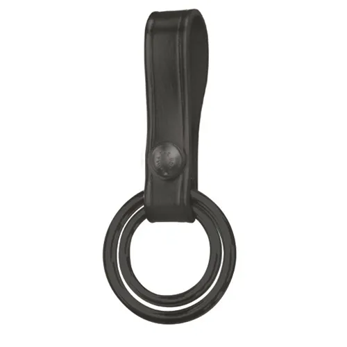 Gould & Goodrich Double Ring Flashlight Holder Leather Black