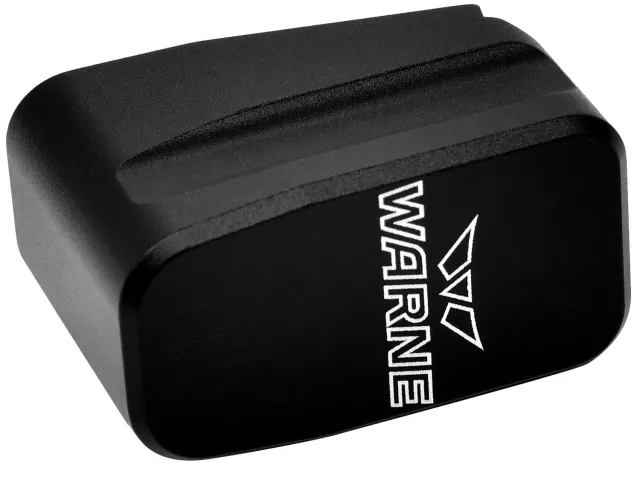 Warne 3132 Glock 43 Magazine Extension Black Aluminum +2 Capacity 2RD - Warne - 2RD