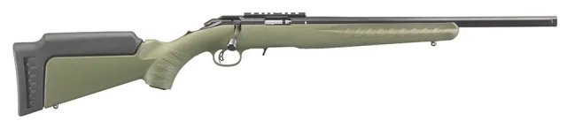 Ruger 8336 American Rimfire 17 HMR 18" Blued Barrel OD Green Stock